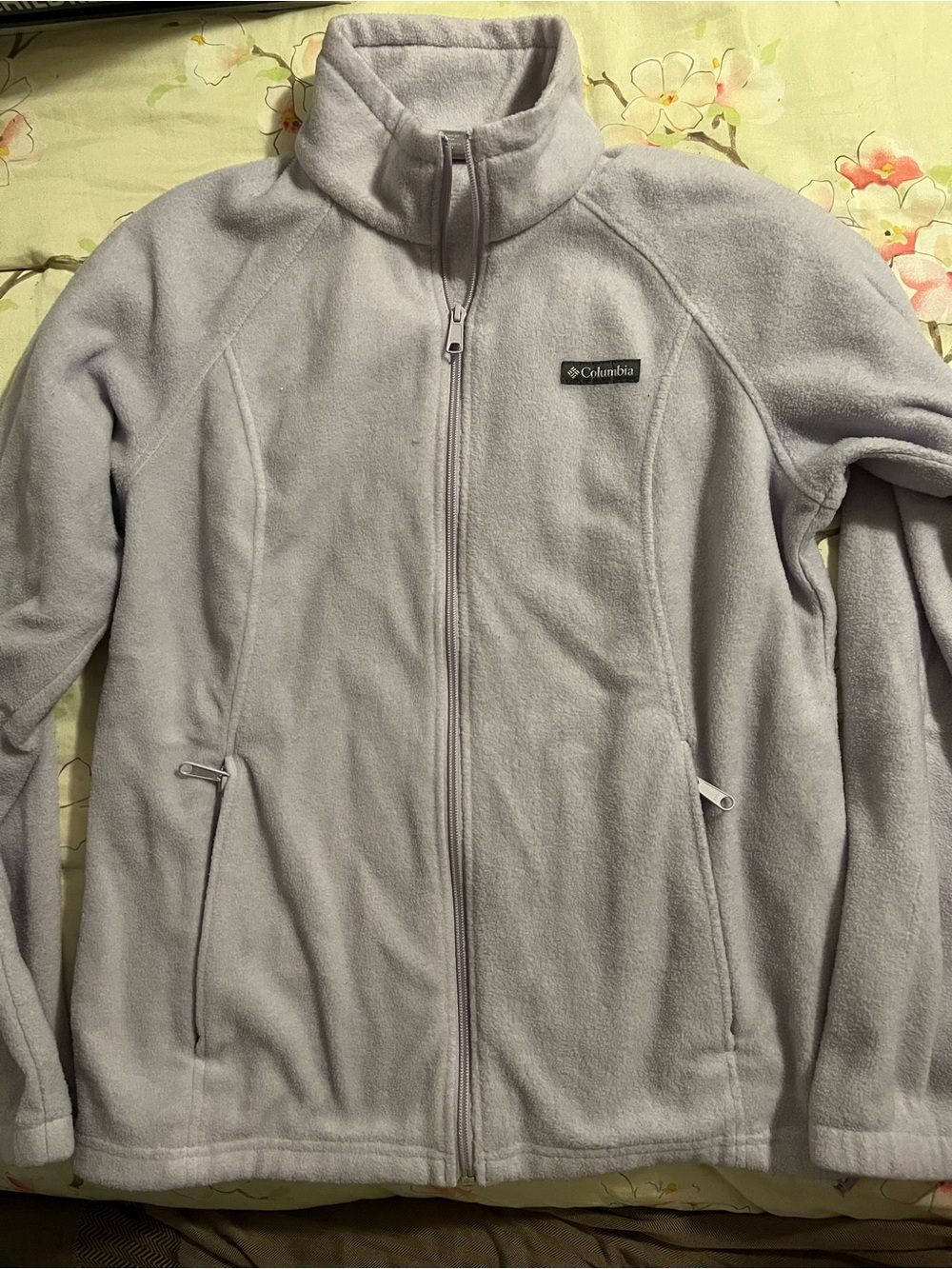 Columbia Women's Fleece Full Zip Purple Size Large